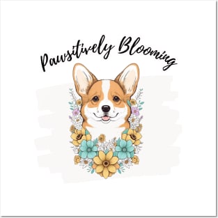 Flower Dog T-shirt Posters and Art